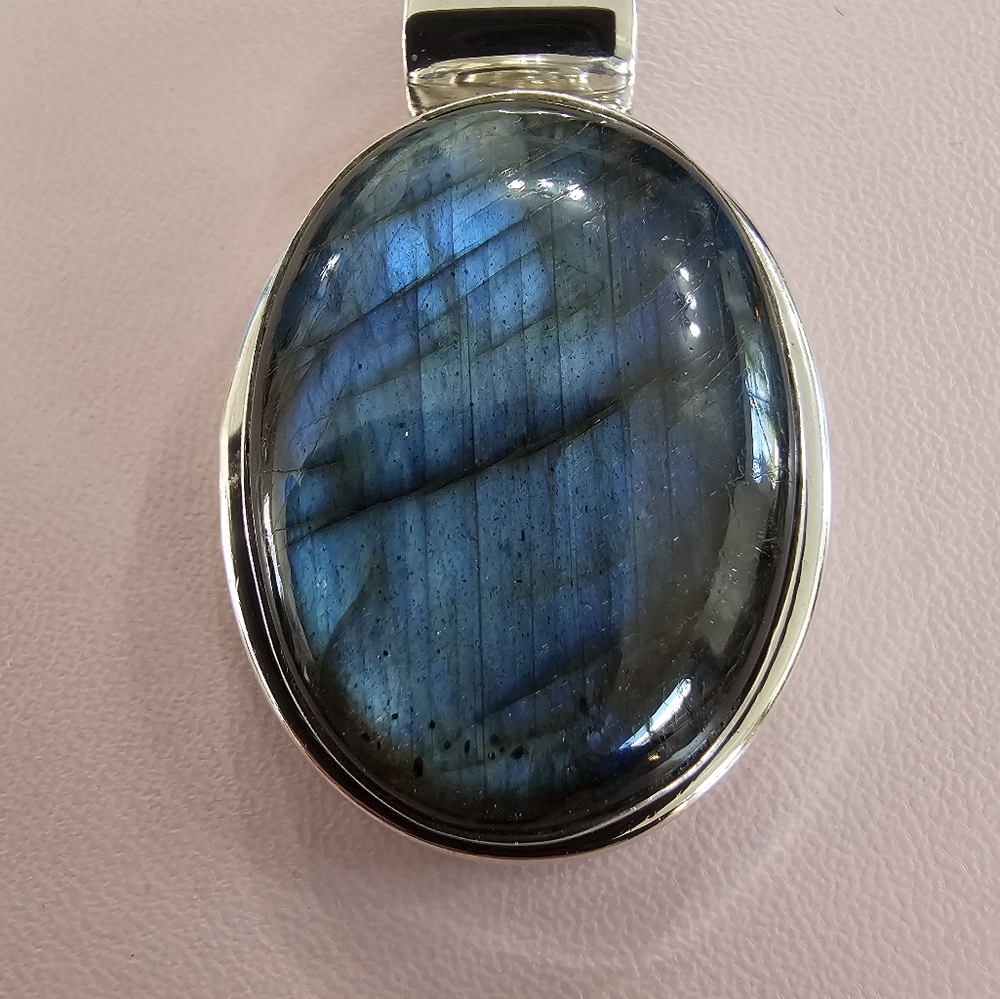 Labradorite Sterling Silver Pendant